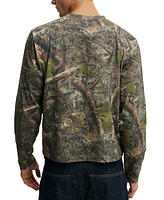 Cotton On Men's Cropped Fit Long Sleeve T-Shirt