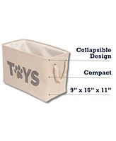 Country Living Foldable Fabric Dog Toy Storage Bin - Durable, Stylish, and Convenient Organizer for Pet Accessories