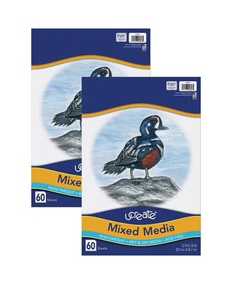 UCreate Mixed Media Heavyweight Art Paper, Pack of 2