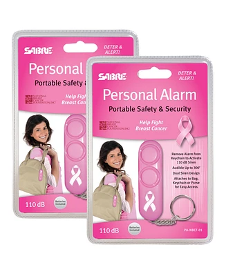 Sabre Portable Safety & Security Personal Alarm, Pack of 2