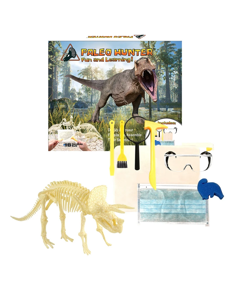 HamiltonBuhl Paleo Hunter Triceratops Rex Steam Education Dig Kit