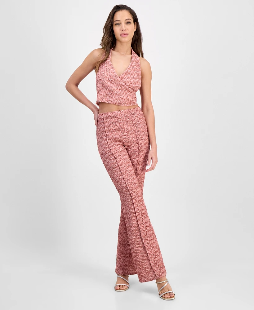 Guess Women's Naleny Pleated Flared Pants