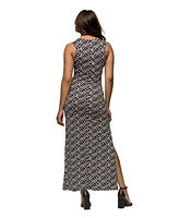 24seven Comfort Apparel Women's Sleeveless Side Slit Maxi Dress