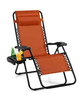 Outdoor Folding Zero Gravity Reclining Lounge Chair