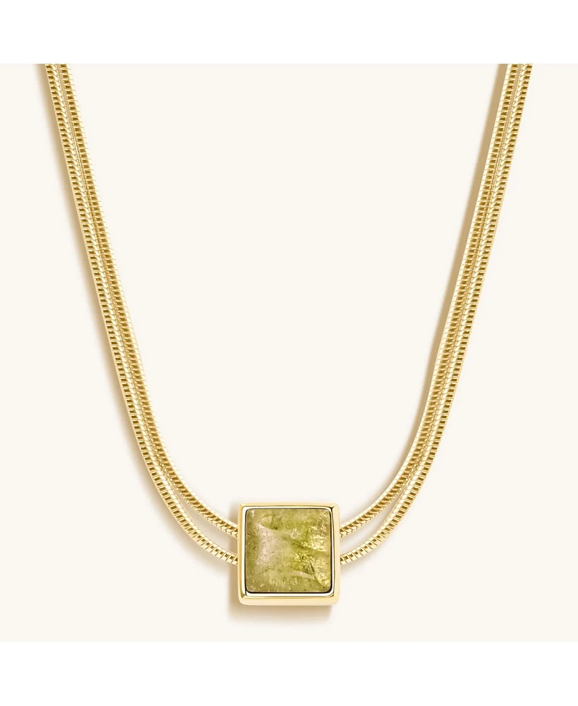 Motivate & Inspire - Peridot Evil Eye August Birthstone Necklace