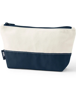Lands' End Zipper Canvas Pouch