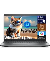 Dell Latitude 5500 CT1GY Gray Laptop, Ultra 5-125U, 16GB, 256GB PCIe Ssd, 15.6" Ips Fhd (1920x1080), Intel Graphics, Windows 11 Pro