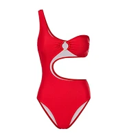Lscn by Lascana Women's One Shoulder Piece Swimsuit