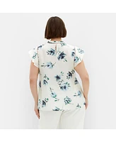 City Chic Plus Lorelai Print Top