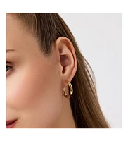 Ana Luisa - Gold Hoop Earrings - Giulia Large