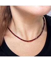 The Lovery Garnet Bead Necklace 14K Gold
