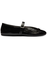 Coach Women's Sculpted C Crinkle Patent Leather Soft Mary Jane Flats