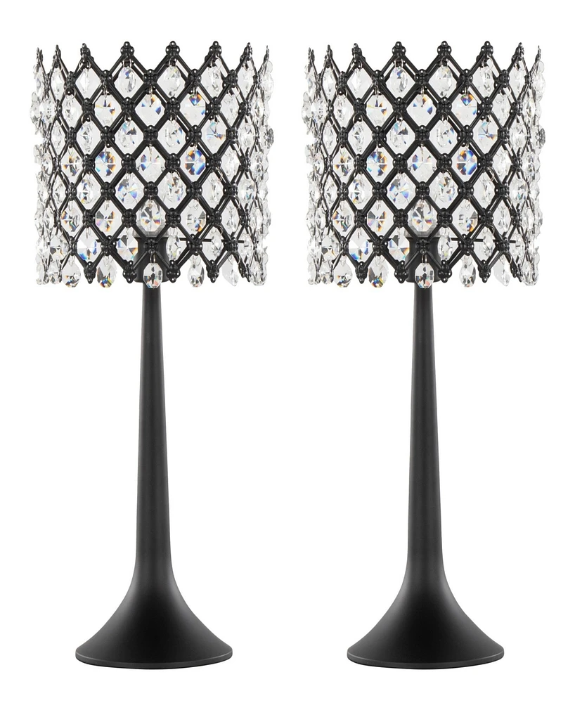 Lumisource 24" Metal Jasper Contemporary Buffet Lamp, Set of 2