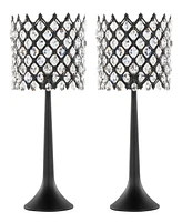 Lumisource 24" Metal Jasper Contemporary Buffet Lamp, Set of 2
