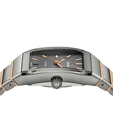 Rado Unisex Swiss Automatic Anatom Rose Gold Pvd Stainless Steel & Gray Ceramic Bracelet Watch 33mm
