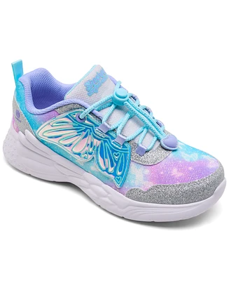 Skechers Little Girls Dream Racer - Wing Brites Light-Up Casual Sneakers from Finish Line