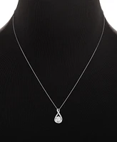 Giani Bernini Cubic Zirconia Infinity Pendant Necklace & Solitaire Stud Earrings in Sterling Silver, Exclusively at Macy's