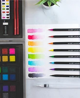 Art 101 Watercolor Draw Sketch Wood Art Set, 88 Pieces