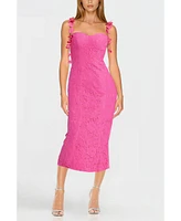One33 Social Women's The Zoe Lace Flower Strap Cocktail Dress