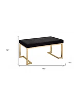 Cozy Faux Fur Upholstered Bench – Perfect for Entryway or Bedroom