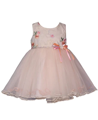Bonnie Baby Girls Embroidered Ballerina Dress