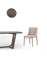 Set of 2 Brass Contemporary Dining Chairs for Modern Kitchen or Dining Room