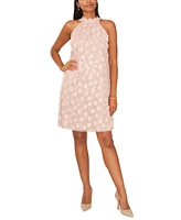 Msk Women's Sequin Sleeveless A-Line Short Dress