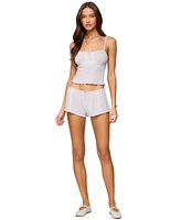 Edikted Women's Sephi Lacey Pointelle Tank Top