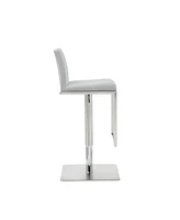 Sleek Stainless Steel Bar Height Chair for Indoor or Outdoor Use