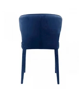 Velvet Wrapped Dining Chair for Stylish Kitchen or Dining Room Seating