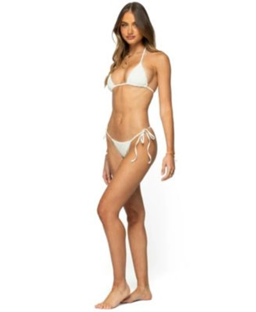 Edikted Womens Crochet Bikini Set