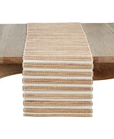 Saro Lifestyle Natural Weave Hyacinth Table Runner, 14" x 72"
