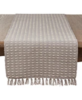 Saro Lifestyle Dashed Woven Table Runner