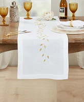 Saro Lifestyle Exquisite Embroidered Pomegranate Runner, 16" x 72"