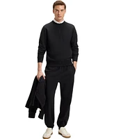 Hugo Boss Beckham x Men's Mercerised Cotton Terry Crew-Neck Sweatshirt