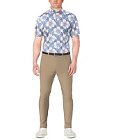 Pga Tour Men's Hibiscus-Print Polo Shirt