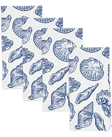 Saro Lifestyle Seaside Sea Shells Cotton Napkins, 20" x 20"