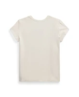 Polo Ralph Lauren Big Girls Flag-Applique Jersey T-Shirt
