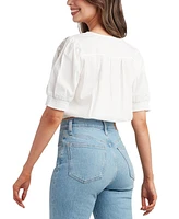 Bcx Juniors' Embroidered Cotton Top