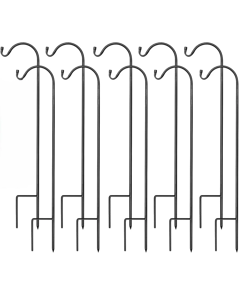 Sorbus Set of 10 Shepherds Hooks for Outdoor