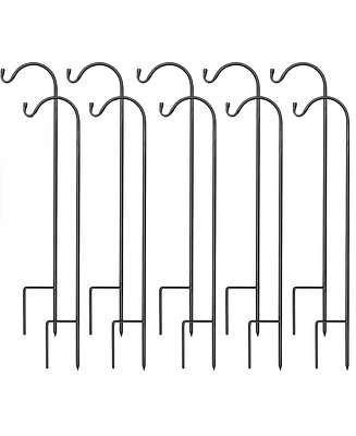 Sorbus Set of 10 Shepherds Hooks for Outdoor