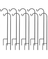 Sorbus Set of 10 Shepherds Hooks for Outdoor