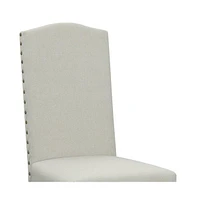 Contemporary Upholstered Fabric Dining Parsons Chairs – Set of 2
