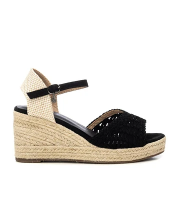 Women's Raffia Wedge Sandals By Xti