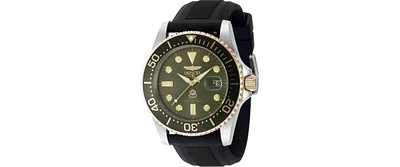 Invicta Men's 48217 Pro Diver Quartz 3 Hand Military Green Dial Watch