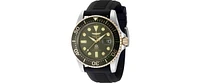 Invicta Men's 48217 Pro Diver Quartz 3 Hand Military Green Dial Watch