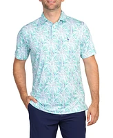 Tailorbyrd Men's Palm Trees Performance Polo