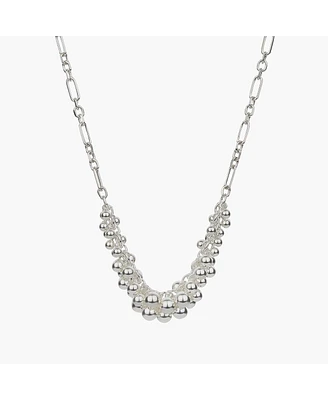 Sterling Silver Vivienne Statement Bouquet Chain Necklace