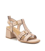 Carmela Leather Collection Women's Heeled Sandals By Xti