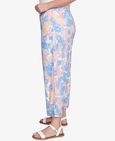 Ruby Rd. Plus Floral Print Soft Capri Pants